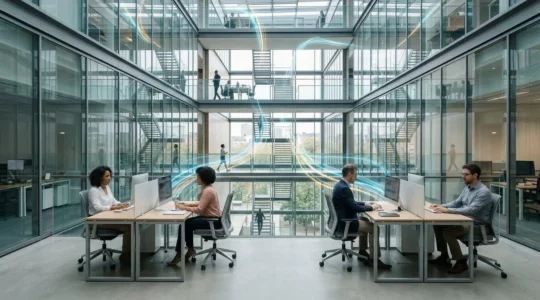 Modern cloud computing infrastructure supporting small business digital transformation