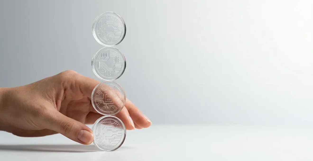 Professional captures the essence of financial trust and UX reliability in modern banking applications