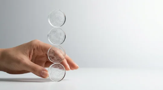 Professional captures the essence of financial trust and UX reliability in modern banking applications