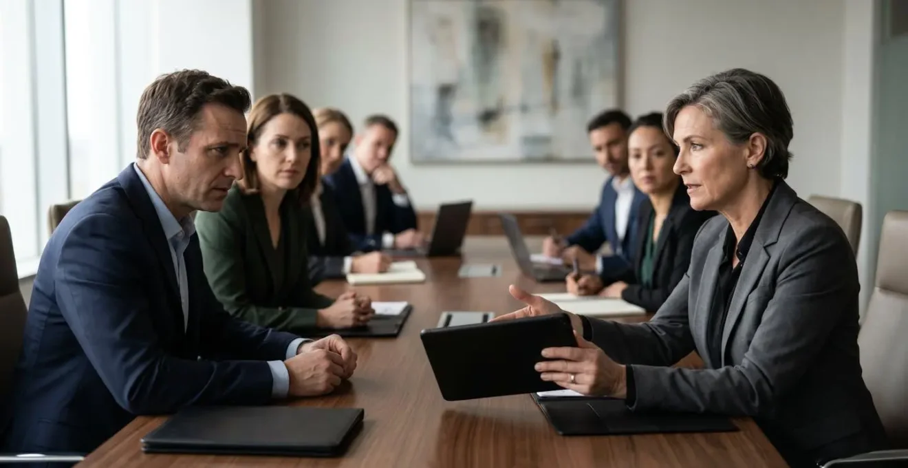 Executive negotiation meeting for enterprise software renewal